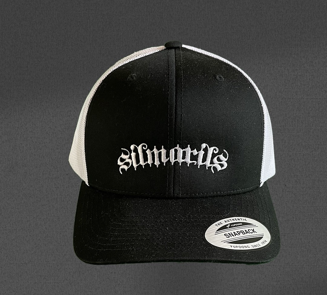 Casquette trucker brodée SILMARILS Noire et Blanche