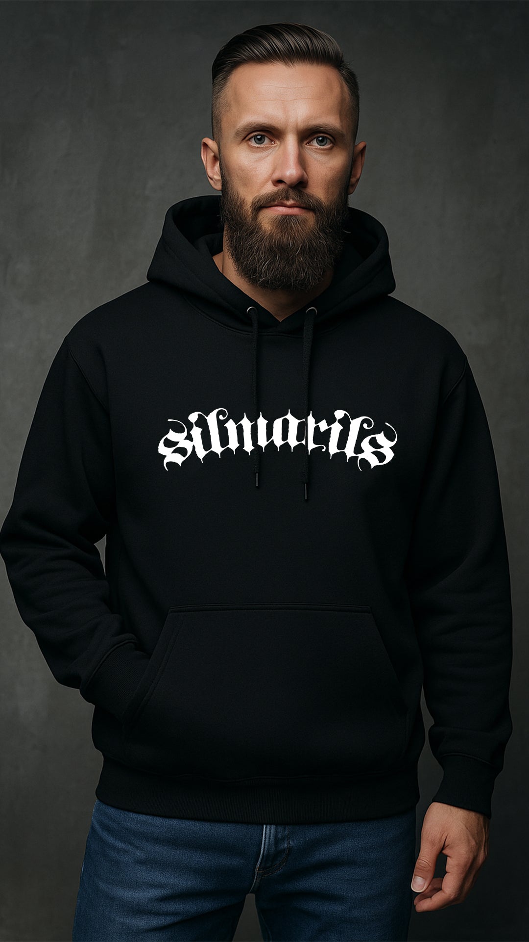 Sweat capuche SILMARILS Noir & Blanc / Noir & Rouge
