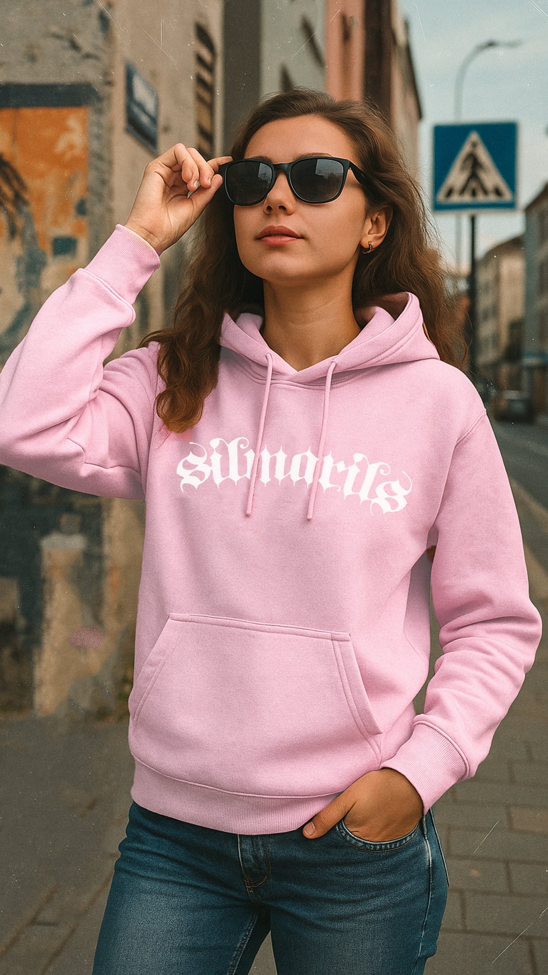 Sweat capuche _ SILMARILS Rose