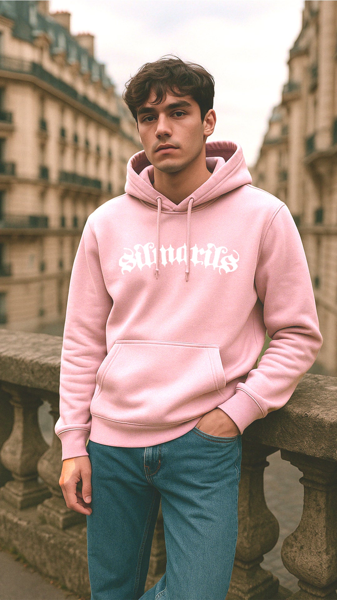 Sweat capuche  _ SILMARILS  Rose